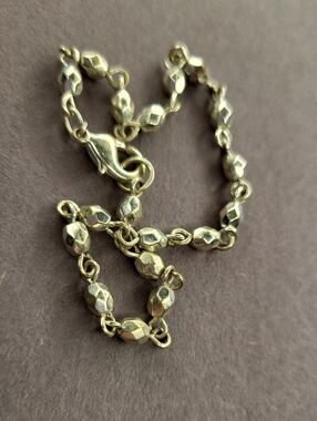 Faceted Bead Link Bracelet